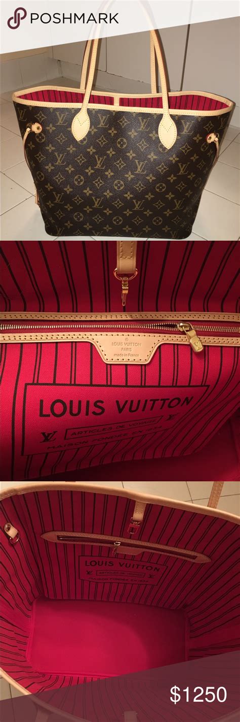 louis vuitton neverfull red lining|louis vuitton neverfull original.